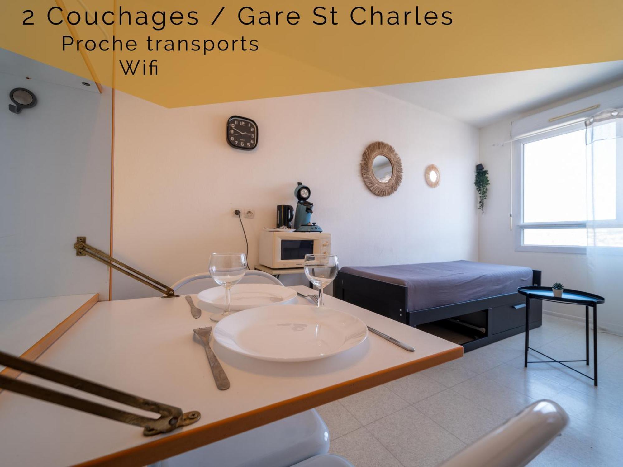 Fully Equipped Apartment St Charles Station Marseille Exteriör bild